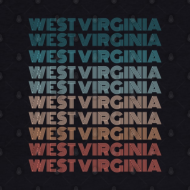 Retro West Virginia Vintage American States Gifts by qwertydesigns